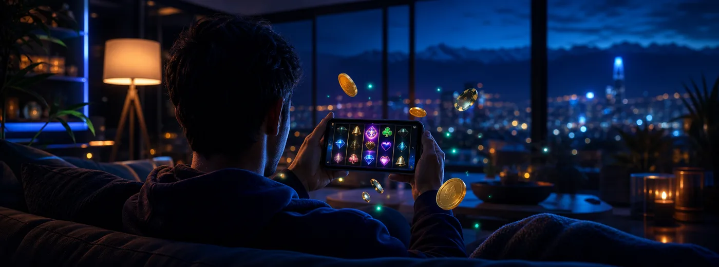 Jugador en Chile usando Nano Casino desde el móvil